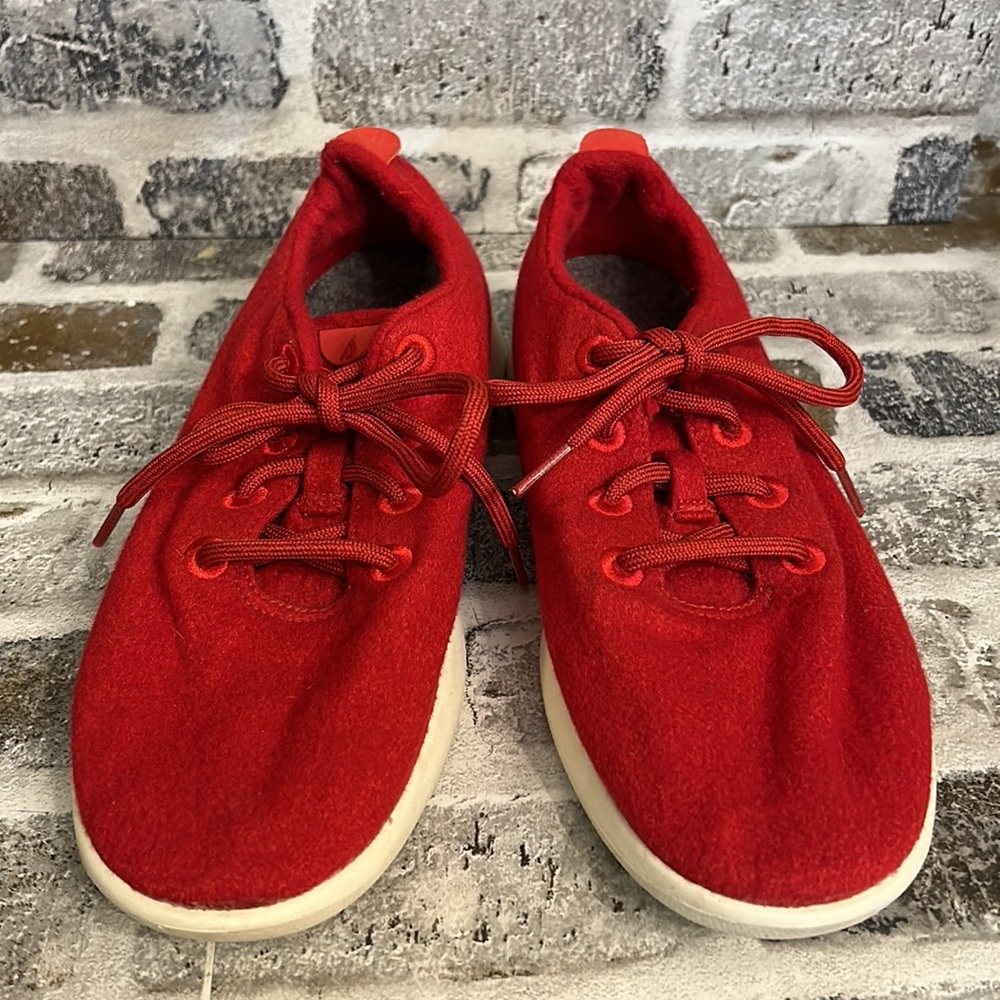 Allbirds Wool Runners Red Women's Running Shoes Size 10 - Picture 3 of 8